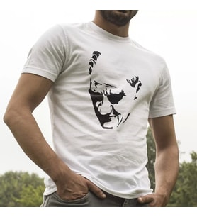 Atatürk Silüet Beyaz Tişört