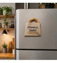 İstanbul Simidi Magnet 7 Cm – Polyester Buzdolabı Süsü Dekoratif Hediyelik