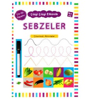 Çizgi Çizgi Etkinlik Sebzeler 4 Yaş
