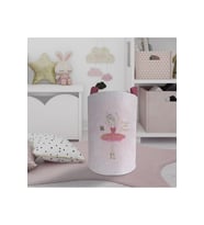 MEKTA HOME BEBEK VE ÇOCUK ODASI Kelebekli Balerin Kız Desenli Oyuncak Sepeti