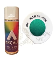Akçalı Akrilik Sprey Boya METALİK JADE YEŞİL (Simli) 400 ml - 354