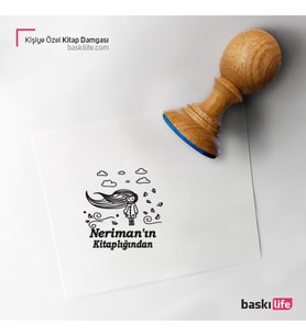 Kişiye Özel Kitap Damgası Kitap Mührü Kaşe Kitap Mühür Özel Damga 84
