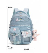 Relaxion 2174-1450 İthal Kore Tarzı Unisex Çocuk İlkokul Sırt Çantası (Mavi)
