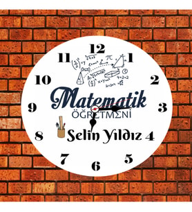 Matematik Öğretmeni Kişiye Özel Saat