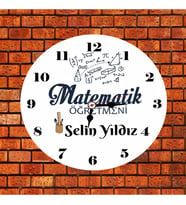 Matematik Öğretmeni Kişiye Özel Saat