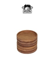 Ahşap Fincan ve Bardak Altlığı 6’lı Kahve Altı Oval