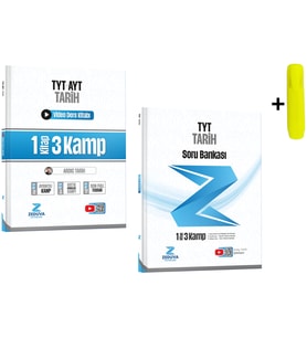 Zeduva Yayınları Ardıç Tarih TYT Tarih 1 Kitap 3 Kamp Video Ders Ve Soru Bankası Seti