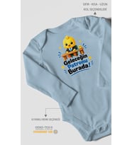 Geleceğin Patronu Burada Uzun Kollu Bebek Body %100 Pamuk