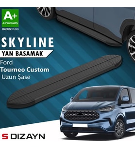 S-Dizayn Ford Tourneo Custom 2 Skyline Siyah Yan Basamak 263 Cm 2023 Üzeri A+ Kalite