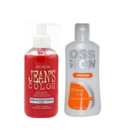 Jeans Color Saç Boyası Somon 250 ml Ve Ossion Saç Boya Temizleyicisi 200 ml 869900100947273