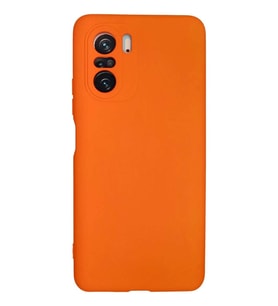 Poco F3 Kılıf Nano içi Kadife Silikon - Turuncu