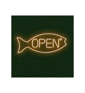 OPEN Yazılı ve Şekilli Neon Tabela