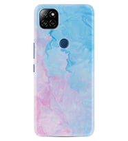 Casper E30 F20 X20 Kılıf Desemli Silikon Pink Blue Abstract 1385
