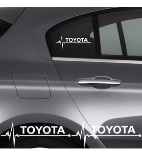Toyota Proace City İçin Uyumlu Aksesuar Oto Ritim Sticker 2 Adet 20*9 Cm