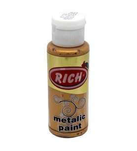 Rich Metalik Akrilik Boya 60 cc. 728 AZTEK ALTIN 