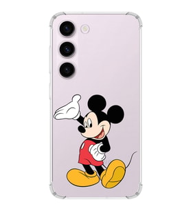 Samsung Galaxy S23  Köşe Korumalı Antişok Kapak Mickey Mouse Tasarımlı Şeffaf  Kılıf
