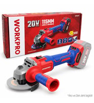 WORKPRO WP392003 20Volt 115mm Şarjlı Kömürsüz Devir Ayarlı Profesyonel Avuç Taşlama (Aküsüz)