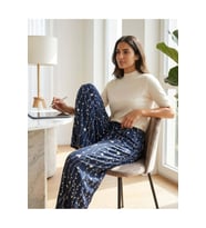 Kadın Büyük Beden Pamuklu Pijama Altı Lastikli Bel Rahat Kesim Battal Boy Soft Örme