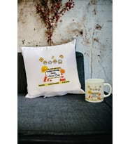 İş Sağlığı ve Güvenliği Uzmanı Kupa Bardak ve Yastık Set (Beyaz)