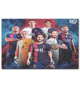Cakatablo Futbol Devleri PSG de  MDF Tablo