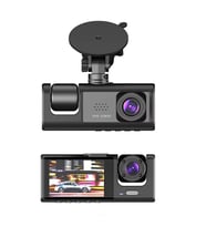 SChitec Trafik Kaydedici Dikiz Aynası Üç Kameralı 170° Geniş Açı Full HD 1080P Araç İçi Kamera C309