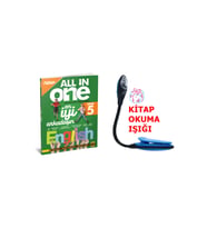 Arı Yayıncılık New All In One English 5. Sınıf Kazanımdan Yeni Nesile 600 Soru Aşamalı Konu + Kitap Okuma Işığı (Çok Renkli)