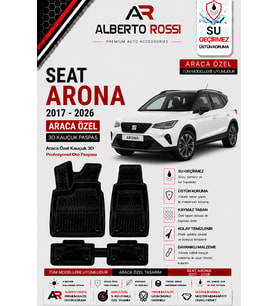 SEAT ARONA 2017 - 2026 Araca Özel Kauçuk 3D Profesyonel Oto Paspası