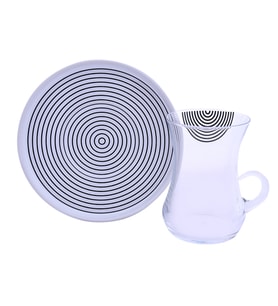 Decorium Çay Takımı Kulplu 12 Prc Monochrome M02051