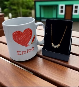 Kalpli Kupa Ve Kolye Seti