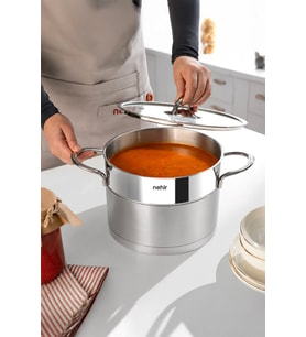 Nehir Silver Mat Trend 24 cm Derin Tencere