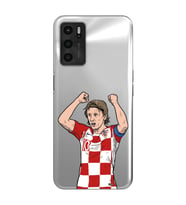 Oppo A16 / A55 Uyumlu Luka Modric Tasarımlı Şeffaf Telefon Kılıfı