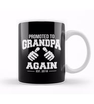 Funny Promoted To Grandpa Again 2020 Grandfather Kupa Bardak Porselen