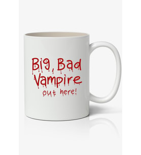 Vampire Diaries Big Bad Vampire Temalı Beyaz Kupa Bardak
