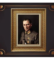 ÖZEL SERİ ALTIN VARAKLI ATATÜRK TABLO S968