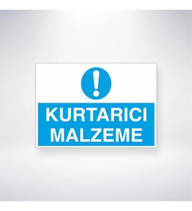 Kurtarıcı Malzeme 21x28 Arkası Yapışkanlı Levha