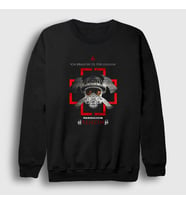 Presmono Unisex Siyah Benzin Rammstein Sweatshirt 105109tt