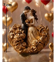 Minimal Doğa Soya Renkli Gelin Damat Temalı Mini Romantik Mum
