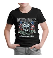 Dying Fetus - War of Attrition Siyah Çocuk Tshirt