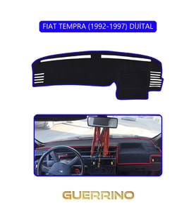 FIAT TEMPRA 1992-1997 Modellerine Uygun DijitalTORPİDO KORUMA HALISI MAVİ KENAR