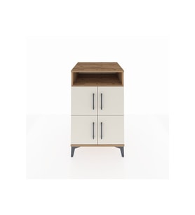 Kronos Komodin 2 Raflı 4 Kapaklı 60x59x96 Çam-Aytaşı