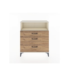 Arges Şifonyer Tek Raflı 3 Çekmeceli 88x30x106 Aytaşı-Çam