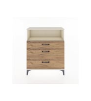 Arges Şifonyer Tek Raflı 3 Çekmeceli 88x30x106 Aytaşı-Çam