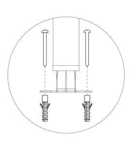 Electrolux Professional BHFF 2 Kare Ayak İçin Zemin Ankraj Kiti ,865386