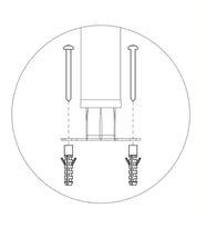 Electrolux Professional BHFF 2 Kare Ayak İçin Zemin Ankraj Kiti ,865386