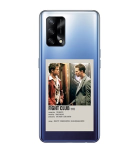 Oppo A74 Uyumlu Fight Club Minimalist Poster Desenli Şeffaf Telefon Kılıfı