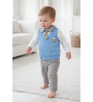 Şık Premium Kalite Penye Erkek Bebek Çocuk Bayramlık Takım Elbise 13983