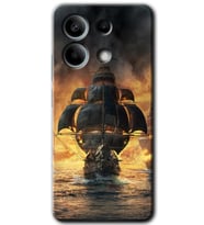 Xiaomi Redmi Note 13 5G Kılıf HD Desen Baskılı Kılıf - Siyah İnci