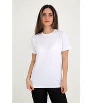 Rubadi Kadın Beyaz T-shirt. Bisiklet Yaka, Basic Model, Regular Fit (normal Kalıp)