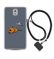 Samsung Note 3 4 5 8 9 20 Ultra 10 Lite Kılıf Boyun Askılı Silikon Orange Escape 1374