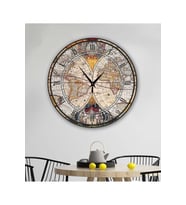 bilge Tasarım retro Duvar Saati 35 x 35CM (Karışık)